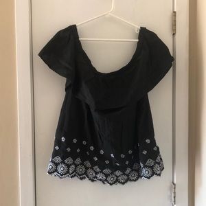 Off the shoulder top.